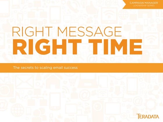 Right Message, Right Time: The Secrets to Scaling Email Success 