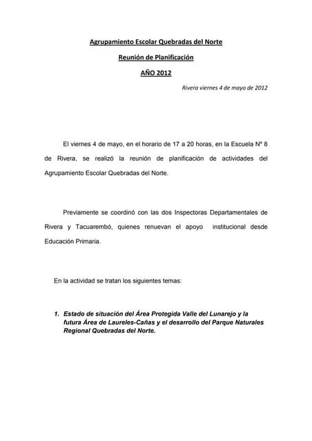 reunión agrupamiento escolar
