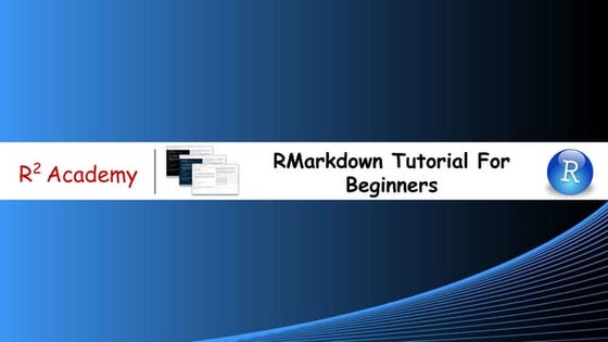 R Markdown Tutorial For Beginners