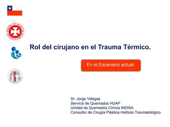 Rol del cirujano trauma térmico.2013