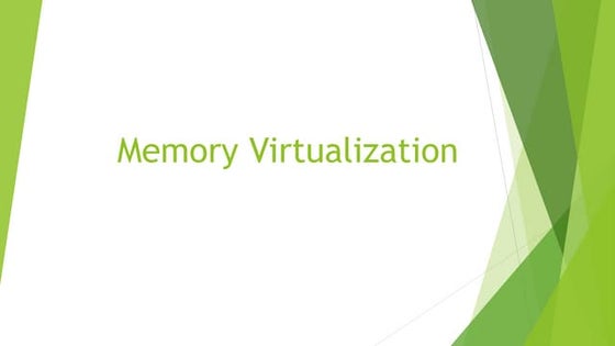 Memory virtualization