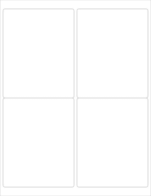 Rounded Corner 4 x 5 Shipping & Mailing Labels