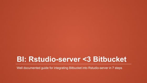 Integrating Bitbutket into Rstudio-server