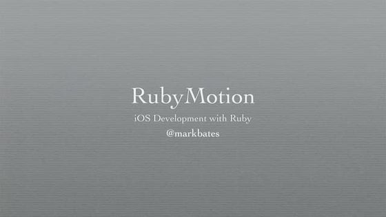 RubyMotion