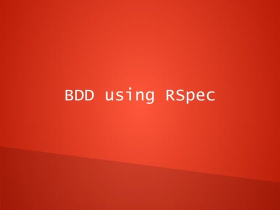 Ruby on rails rspec