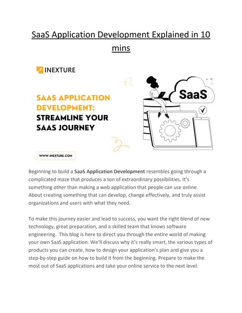 SaaS Application Development Explained in 10 mins