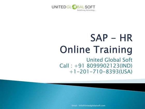 Sap hr online training in India