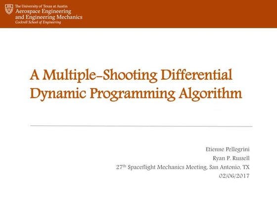 A Multiple-Shooting Differential Dynamic Programming Algorithm