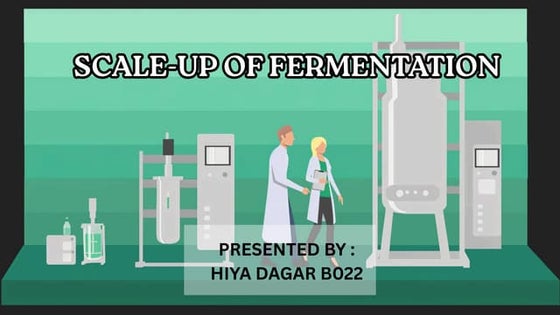 TOPIC- Scale-Up of Fermentation- HIYA DAGAR