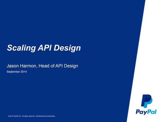 Scaling API Design
