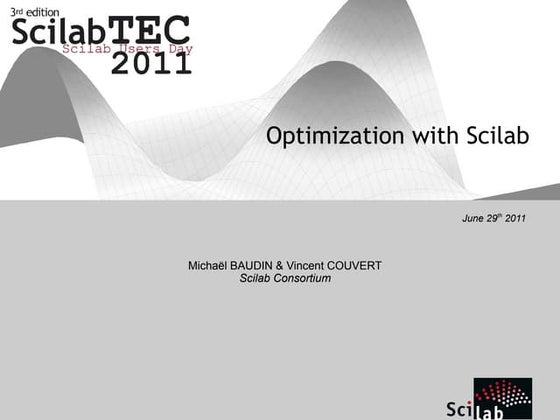 Scilab optimization workshop 