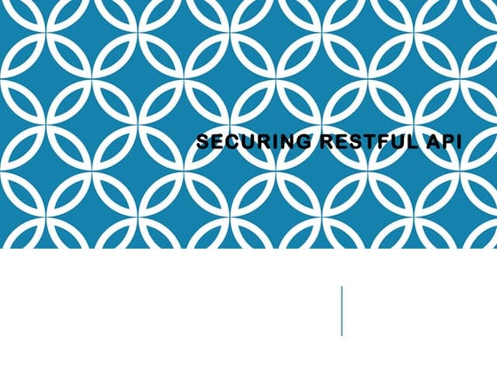 Securing RESTful API