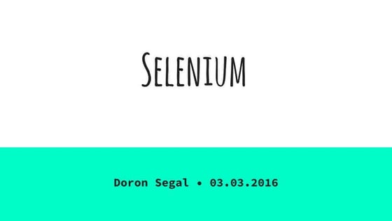 Selenium