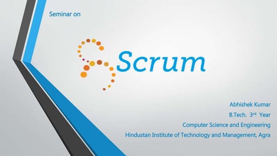 Seminar  on  Scrum