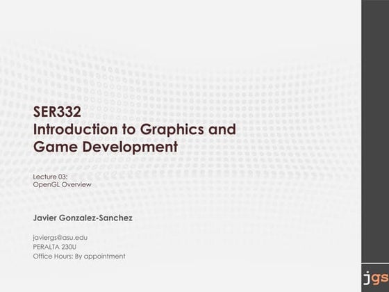 201801 SER332 Lecture 03