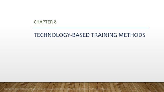 HR206 Week 5 Beal University- Technology- Based Training Methods