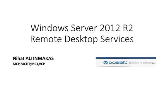 Server 2012 r2 remote desktop services