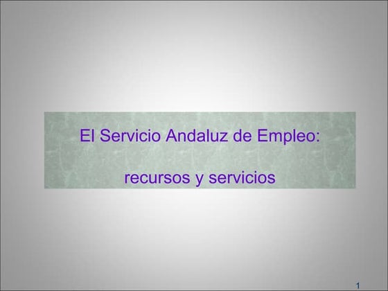 Servicio Andaluz Empleo