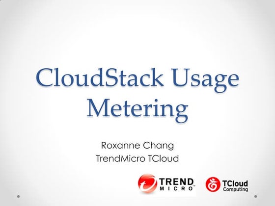 Session 2 - CloudStack Usage and Application (2013.Q3)