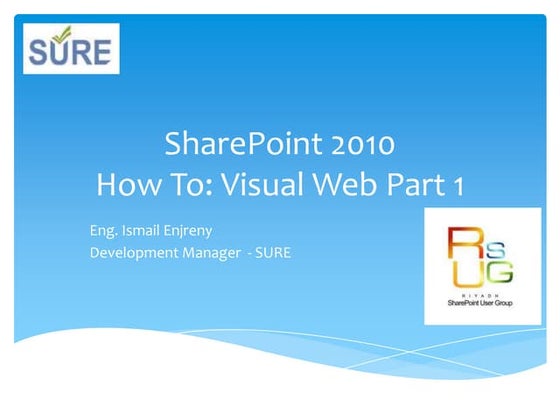 SharePoint 2010 Visual Web Part