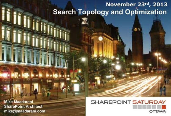SharePoint Search Topology and Optimization