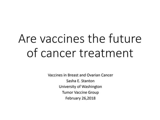 Are Vaccines the Future of Cancer Treatment