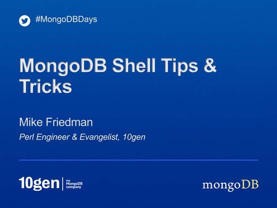 Shell Tips & Tricks