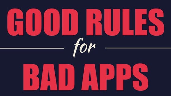Good Rules for Bad Apps - Shem magnezi 