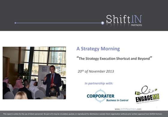Strategy Morning with Jeroen De Flander in Dubai 2013