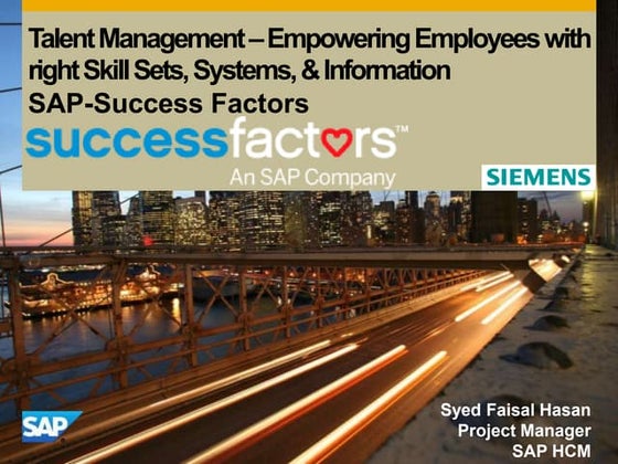 Siemens - SucessFactors Suite Overview