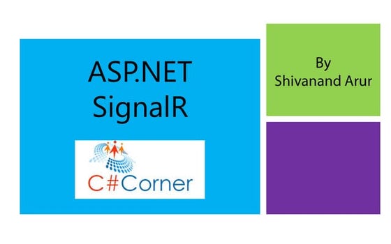 SignalR for ASP.NET Developers