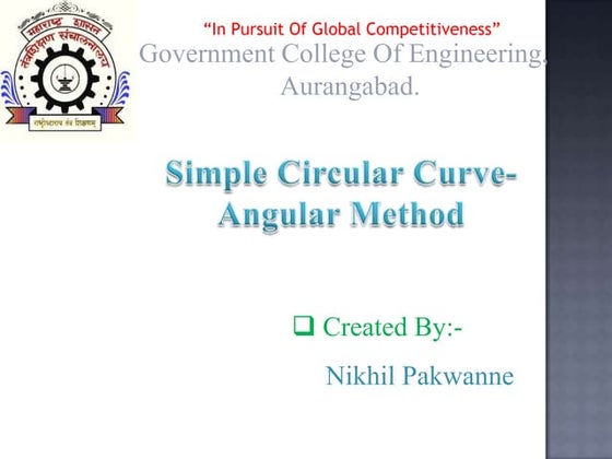 Simple circular curve by Nikhil Pakwanne