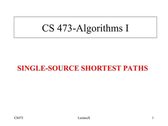 Single Source Shortest Path Algorithm.ppt