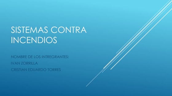 Sistemas contra incendios