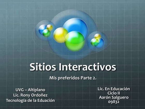 Sitios interactivos 2