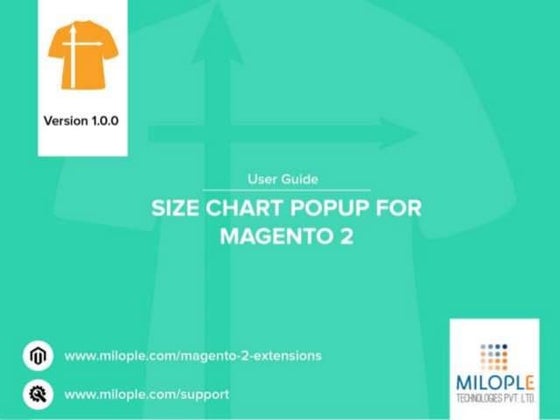Magneto2 Size chart popup extension: User Guide