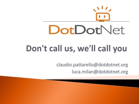 "Don't call us, we'll call you" - AngularJS meets Event-Driven Architecture