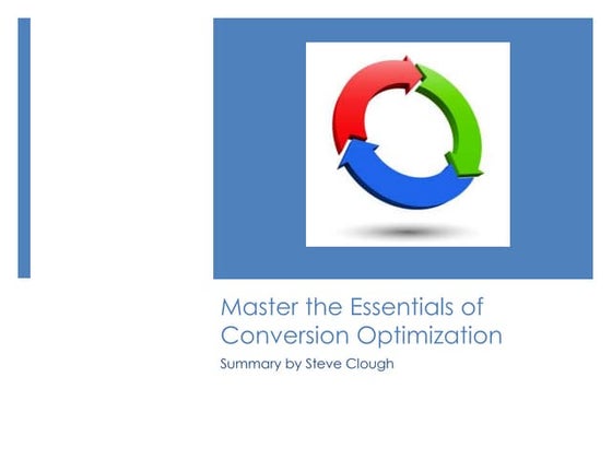 Master the essentials of conversion optimization 