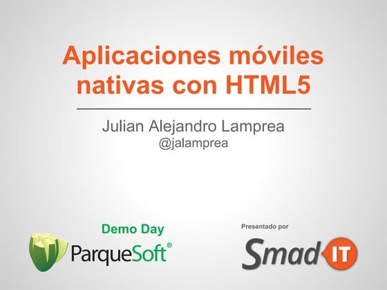 Smad TI - Phonegap Aplicaciones Nativas Móviles con HTML5