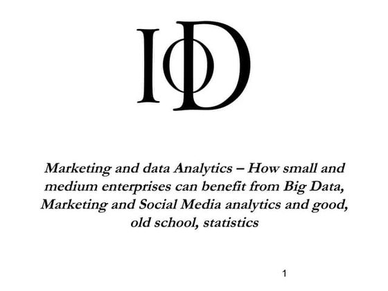 IoD Sales and Marketing Forum 8oct13