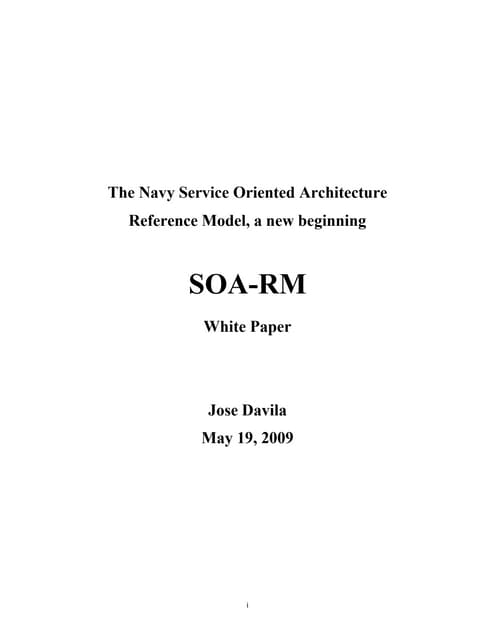 Soa Ref Model White Paper Industry