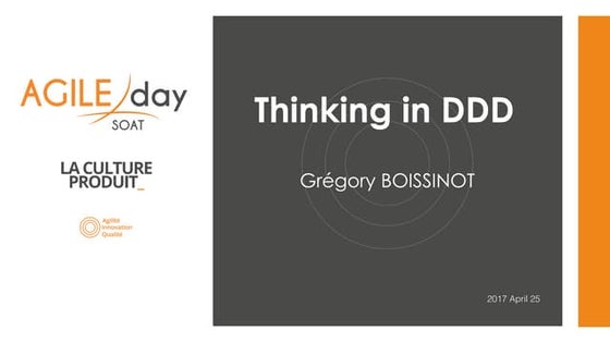 SOAT Agile Day 2017 DDD