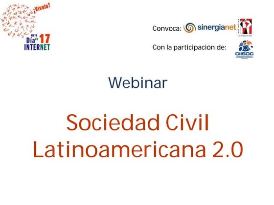 Sociedad civil 2.0
