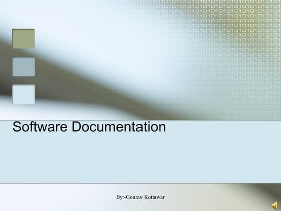 Software documentation