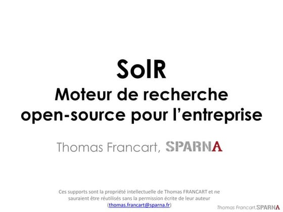Solr formation Sparna