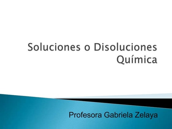 Soluciones  concentración y solubilidad.