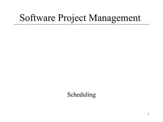 Software Project Mangmement (Lecture 5)