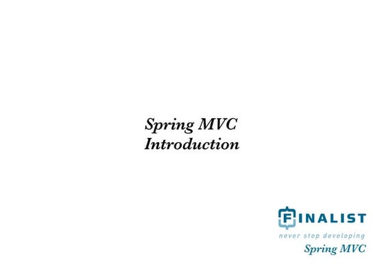 Spring MVC introduction HVA