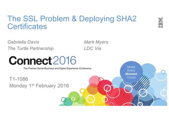 1086: The SSL Problem and How to Deploy SHA2 Certificates (with Mark Myers)