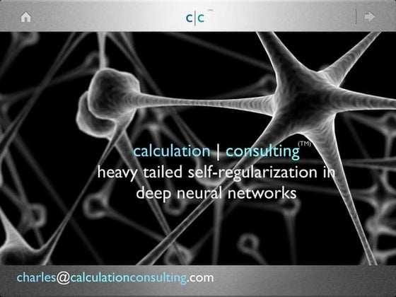 Stanford ICME Lecture on Why Deep Learning Works